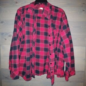 Plaid Button-Up